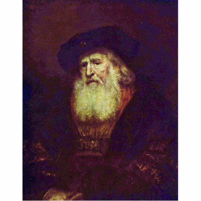 Portrait Of A Bearded Old Man By Rembrandt Statuette | Zazzle