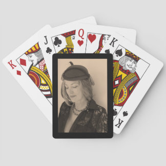 Portrait of a Beautiful Woman Poker Cards