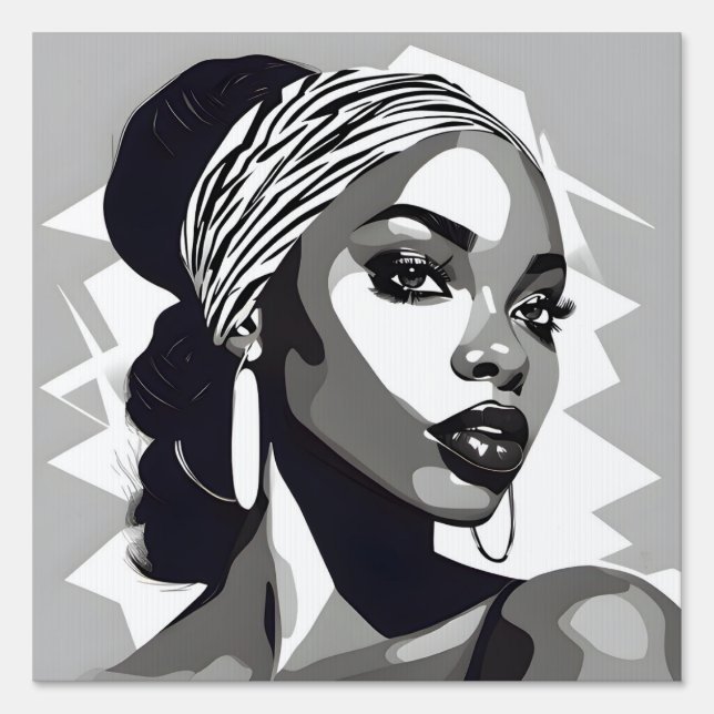Portrait of a black Women Sign (Front)