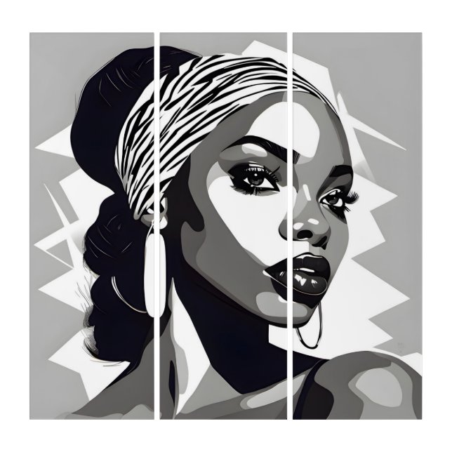 Portrait of a black Women Triptych (Front)