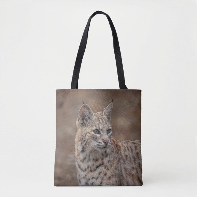 Portrait of a Bobcat Tote Bag (Front)