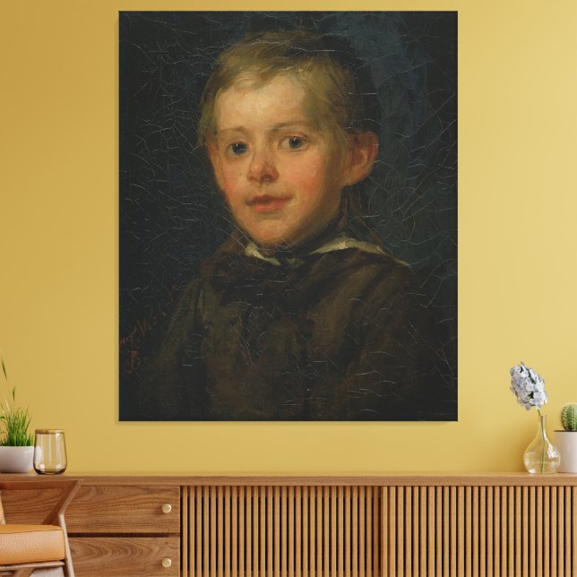 Portrait of a Boy  Canvas Print (Insitu(LivingRoom))