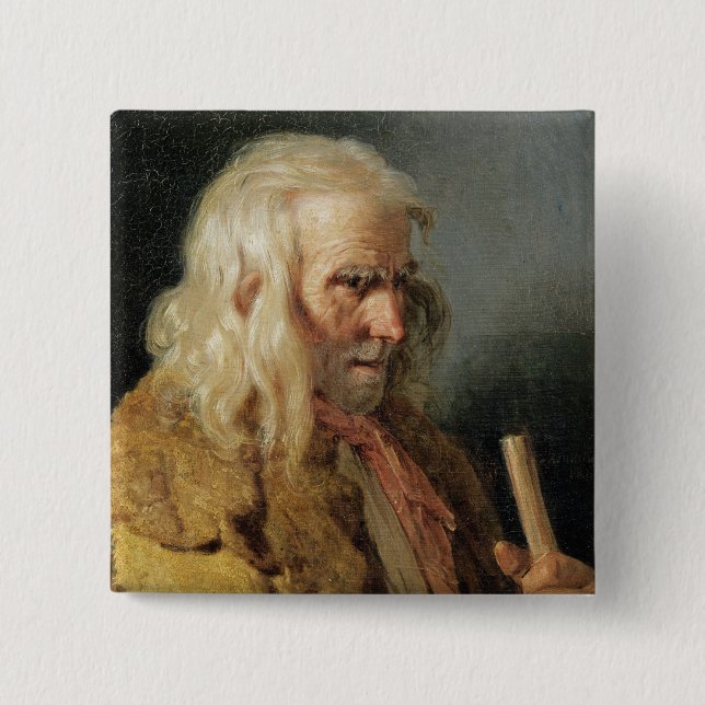 Portrait of a Breton Peasant, 1834 Button (Front)