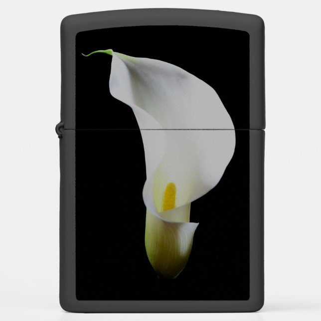 Portrait Of A Calla Lily Zippo Lighter (Front)