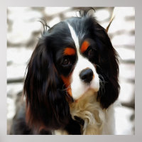 Portrait Of A Cavalier King Charles Spaniel