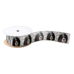 Portrait Of A Cavalier King Charles Spaniel Satin Ribbon