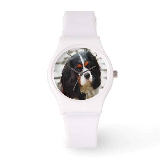 Portrait Of A Cavalier King Charles Spaniel Watch (Front)