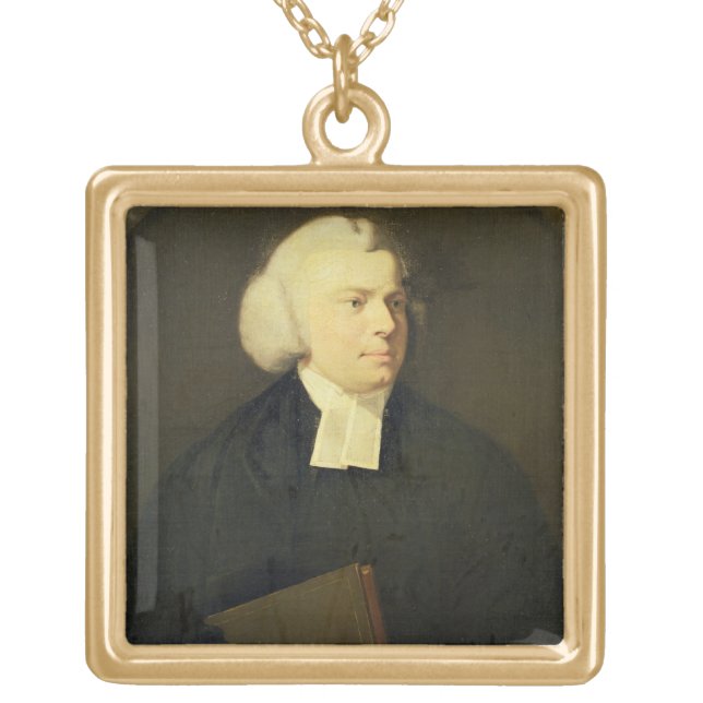 Portrait of a Clergyman Gold Plated Necklace (Front)