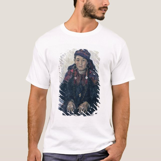 Portrait of a Cossack Woman, 1909 T-Shirt (Front)