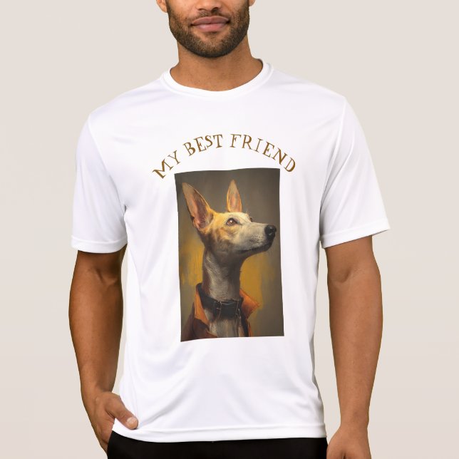 Portrait of a Dapper Greyhound T-Shirt (Front)