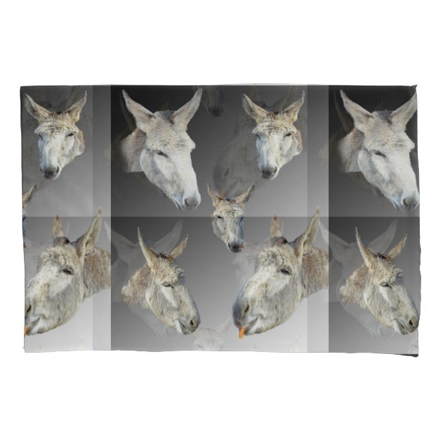 Portrait Of A Donkey, Pillow Case (Front)