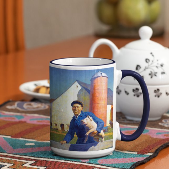 Portrait of A Farmer N C Wyeth Americana Art 15oz  Mug (Creator Uploaded)