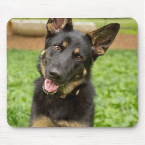 Portrait of a German Shepherd Mouse Pad