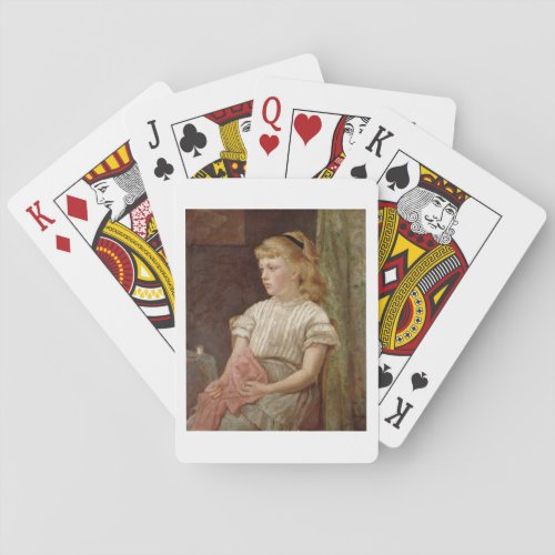 Portrait of a Girl 1896 oil on canvas Poker Cards