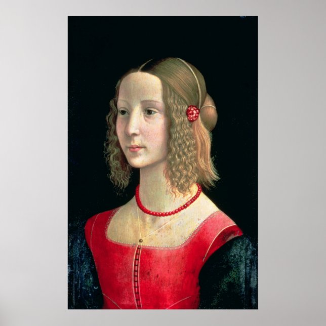 Portrait of a Girl, c.1490 Poster (Front)