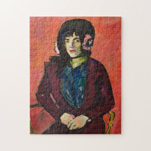 Portrait of a Girl  Henry Lyman Saen Jigsaw Puzzle