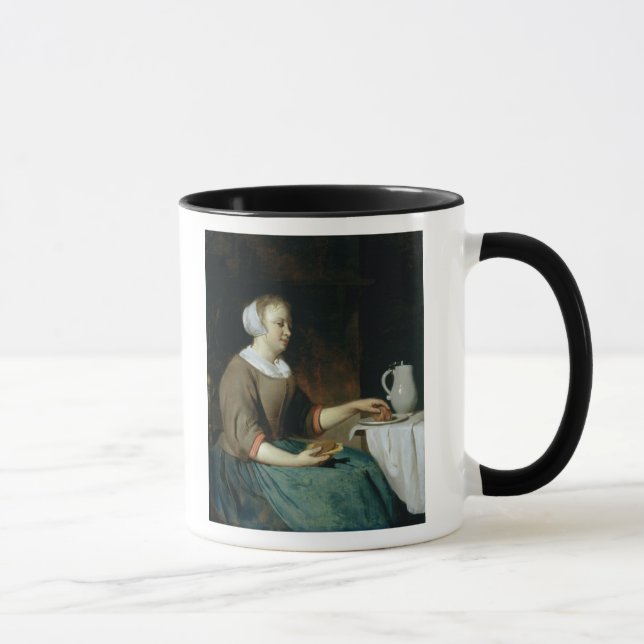 Portrait of a Girl Seated at a Table Mug (Right)