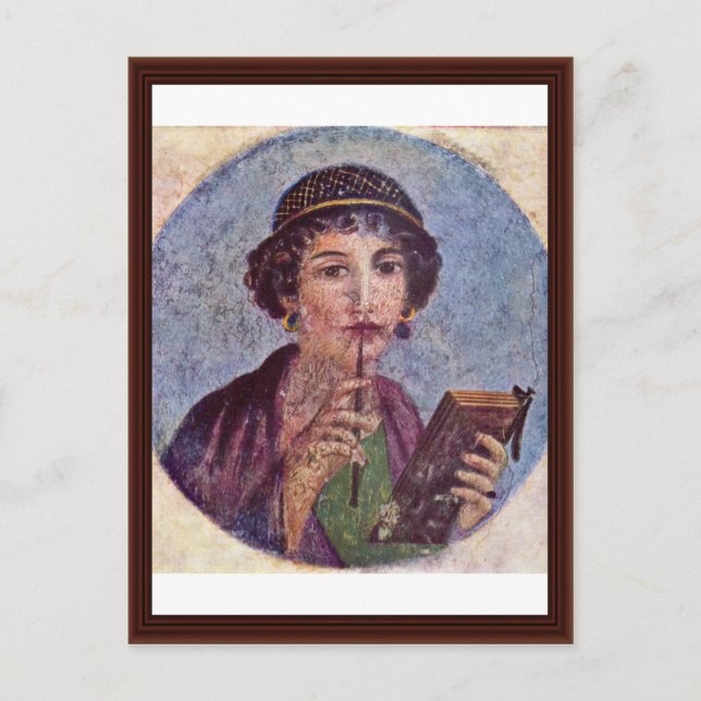 Portrait Of A Girl Tondo Postcard (Front)