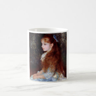 Portrait of a Girl with Blue Ribbon, Renoir Coffee Mug