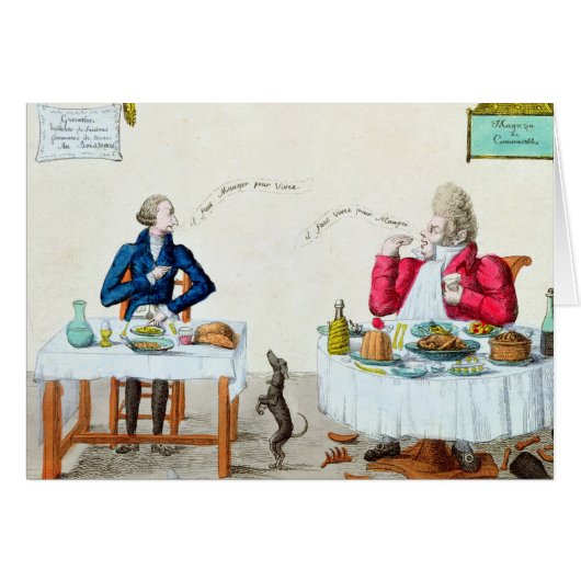 Portrait of a Glutton Cards (Front Horizontal)