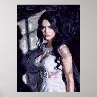 Portrait of a Gothic Bride Poster