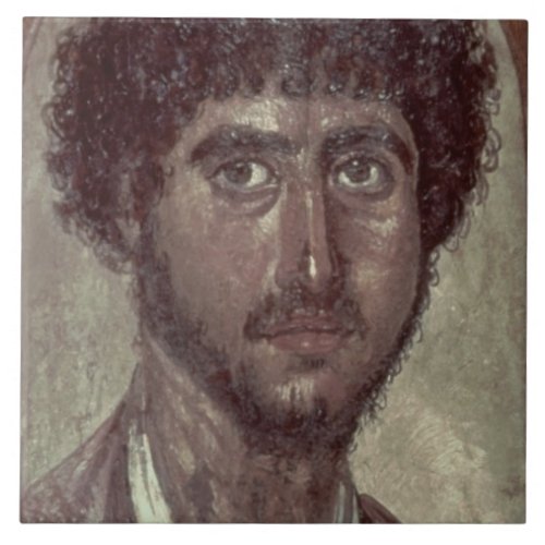 Portrait of a Greek from Fayum Romano_Egyptian Tile