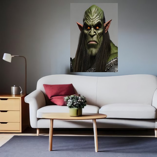 Portrait of a green Orc | AI Art Poster (Creator Uploaded)