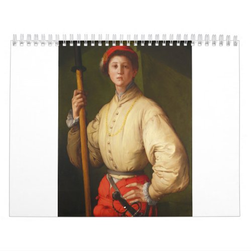 Portrait of a Halberdier by Pontormo Calendar