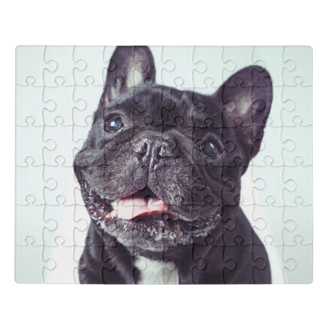 Portrait of a Happy French Bulldog Jigsaw Puzzle (Puzzle Horizontal)