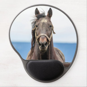 Portrait of a horse gel mouse pad