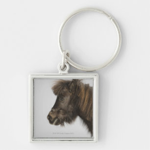 portrait of a horse keychain