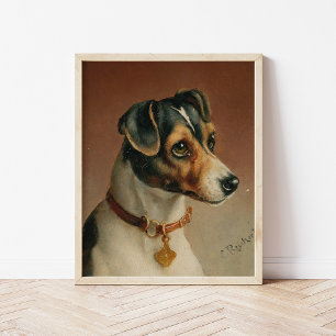 Portrait of a Jack Russel Terrier Carl Reichert Poster