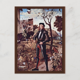 Portrait Of A Knight By Carpaccio Vittore Postcard