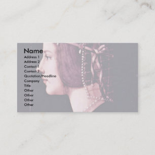 Portrait Of A Lady, By Ambrogio De Predis Business Card