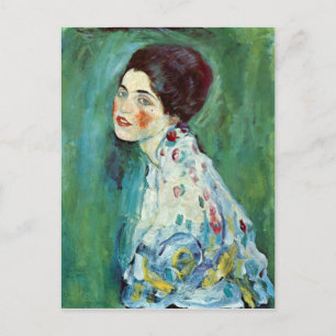 Portrait of a Lady by Gustav Klimt Postcard