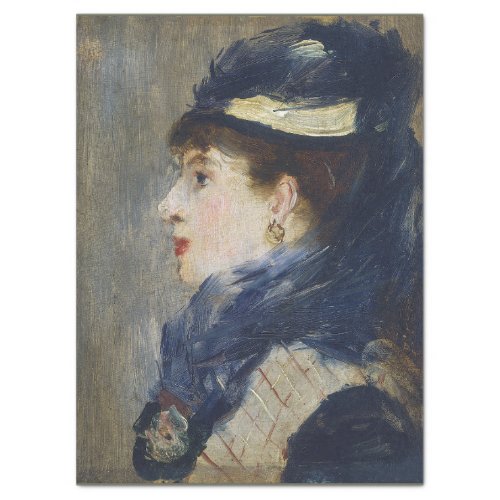 PORTRAIT OF A LADY BY MANET TISSUE PAPER