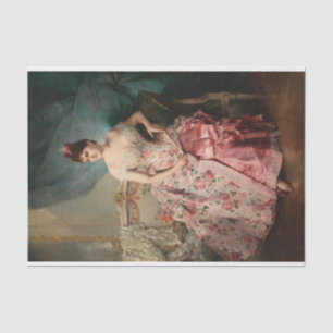 Portrait of a Lady by Raimundo de Madrazo Tissue Paper