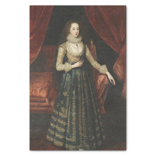 Portrait of a Lady by Robert Peake Tissue Paper