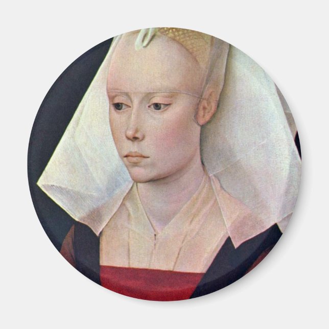 Portrait Of A Lady By Weyden Rogier Van Der Magnet (Front)