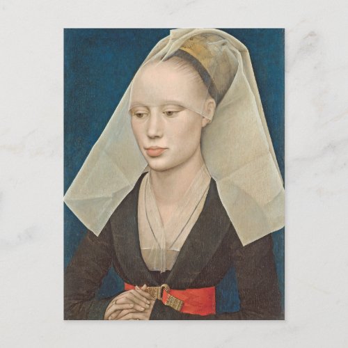 Portrait of a Lady c1460 oil on panel Postcard