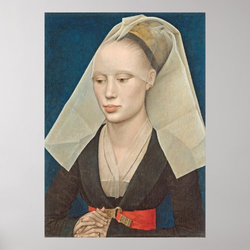 Portrait of a Lady c1460 oil on panel Poster