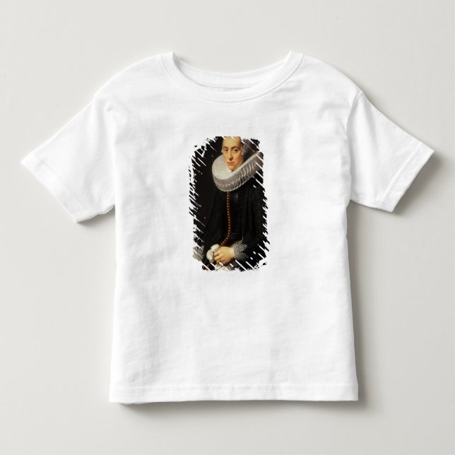 Portrait of a Lady in a Black Dress Toddler T-shirt (Front)