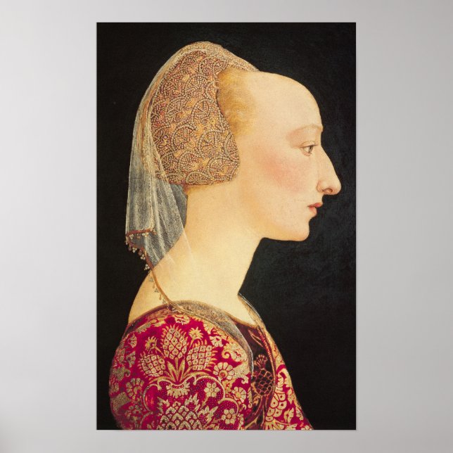 Portrait of a Lady in Red, 1460-70 Poster (Front)