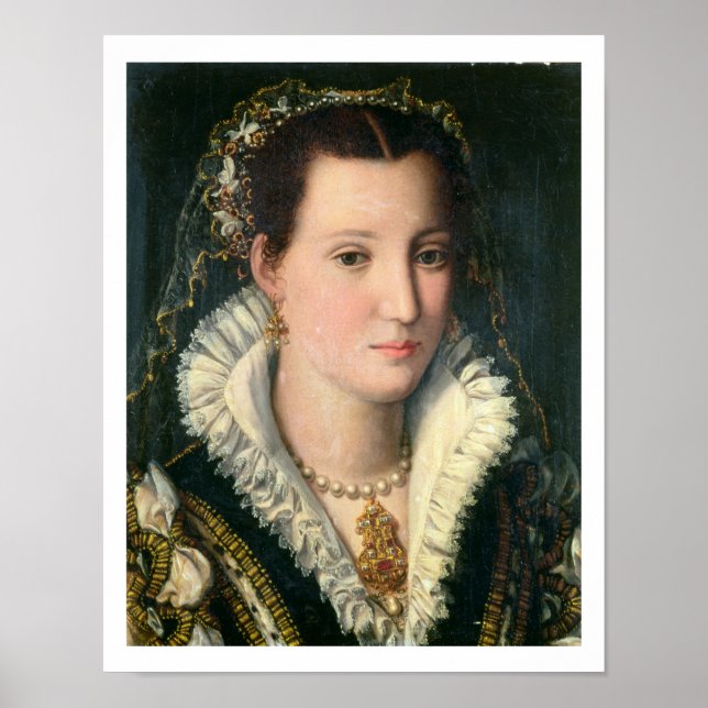 Portrait of a Lady (oil on panel) 2 Poster (Front)