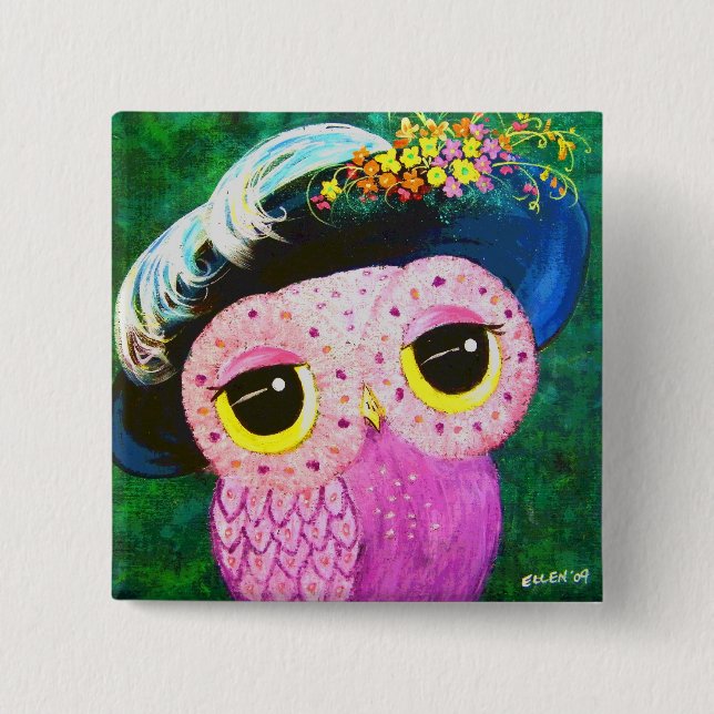 Portrait Of A Lady Pinback Button (Front)