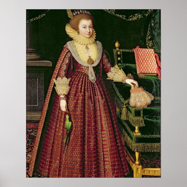 Portrait of a Lady, Possibly Elizabeth, Countess o Poster (Front)