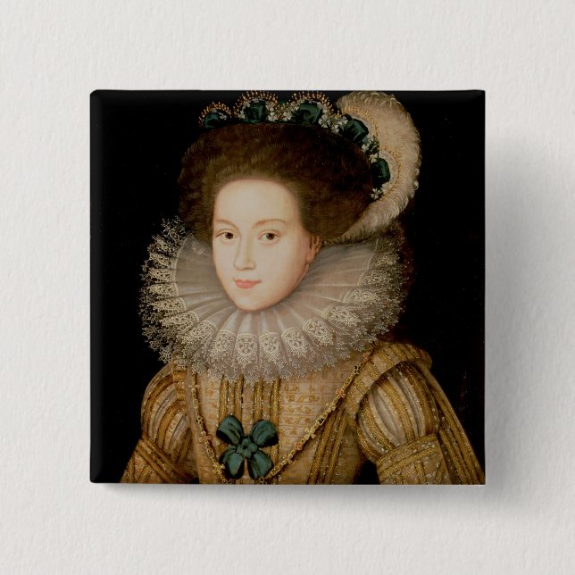 Portrait of a Lady, possibly Mary Queen of Scots ( Button (Front)