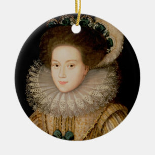 Portrait of a Lady, possibly Mary Queen of Scots ( Ceramic Ornament