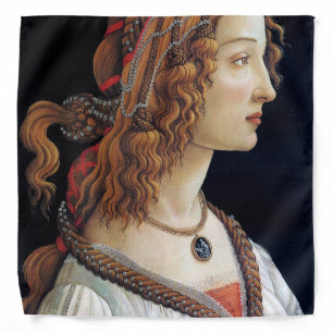 Portrait of a Lady, Sandro Botticelli Bandana