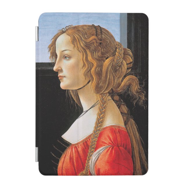 Portrait of a Lady, Sandro Botticelli iPad Mini Cover (Front)